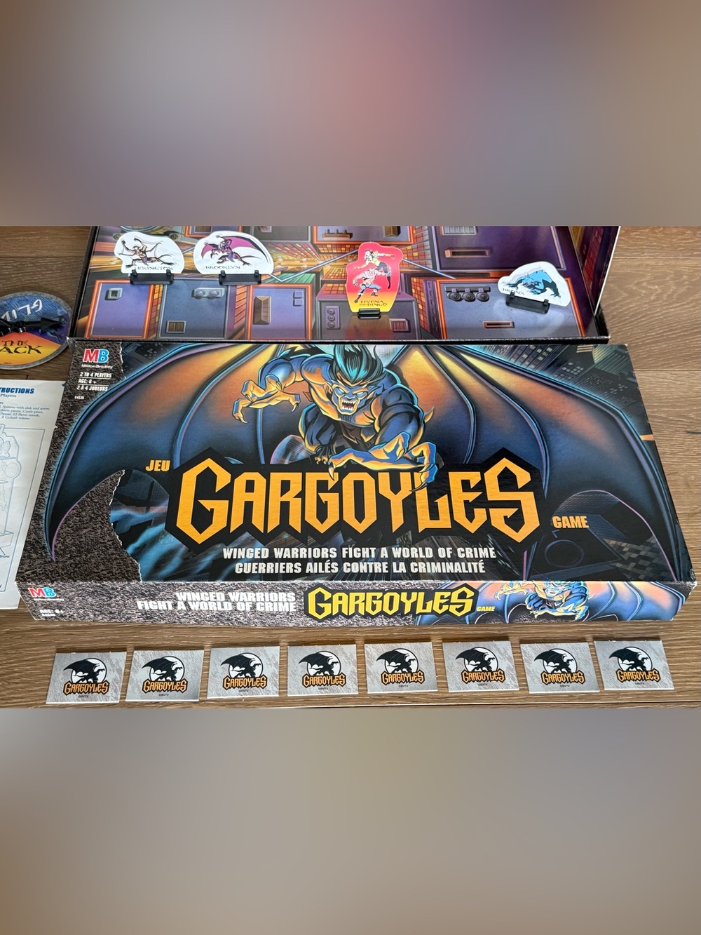 VINTAGE 1994 Disney Gargoyles Board Game Milton Bradley - 100% COMPLETE - Picture 5 of 15